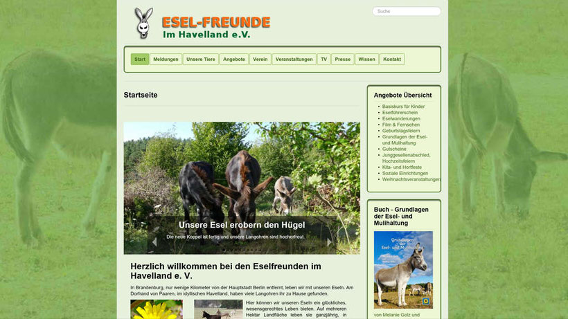 Esel-Workshop | Eselfreunde im Havelland e.V. Startseite